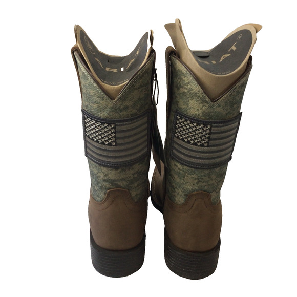 Ariat Mens Sport Patriot Western Boot Distressed Brown Sage 